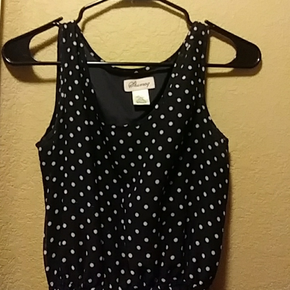 High Low polka dot dress